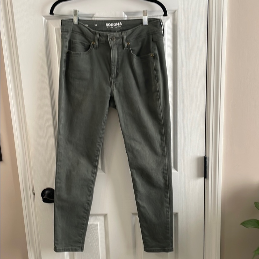 Sonoma dark gray skinny jeans